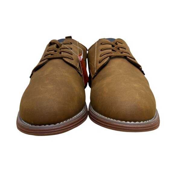 Deer Stags Boys Brown Faux Leather Dapper Jr Dress Shoes Size 6.5 - Picture 2 of 10